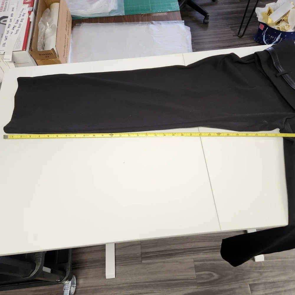 Kasper High Rise Pull On Boot Leg Dress Pant with Belt Black Womens XL NWT - Picture 10 of 11